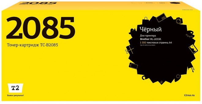 Лазерный картридж T2 TC-B2085 для принтеров Brother HL-2035R (1500 стр.) черный