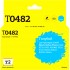 Струйный картридж T2 IC-ET0482 для принтеров Epson Stylus Photo R200/ R300/ RX500/ RX600, голубой, с чипом Струйный картридж T2 IC-ET0482 для принтеров Epson Stylus Photo R200/ R300/ RX500/ RX600, голубой, с чипом