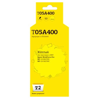 Струйный картридж T2 IC-ET05A400 для принтеров Epson WorkForce Pro WF-C878RDTWF/ C879RDTWF (20000 стр.), желтый, с чипом