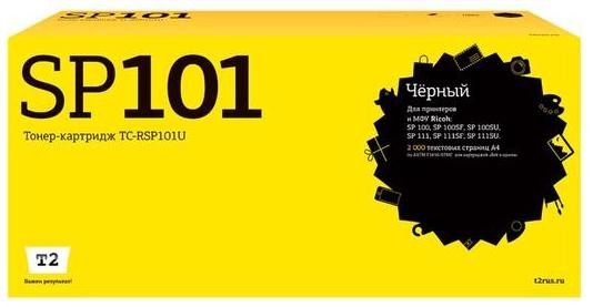 Лазерный картридж T2 TC-RSP101U для принтеров Ricoh Aficio SP100/ 100SU/ 100SF/ SP111/ 111SF/ 111SU (2000стр.) черный, с чипом Лазерный картридж T2 TC-RSP101U для принтеров Ricoh Aficio SP100/ 100SU/ 100SF/ SP111/ 111SF/ 111SU (2000стр.) черный, с чипом