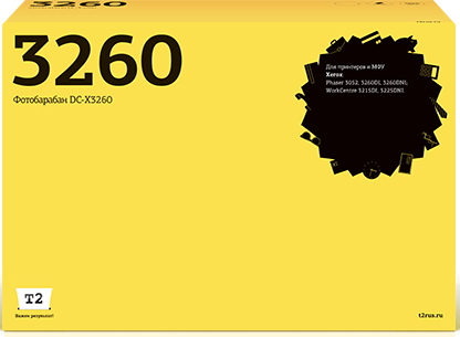 Драм-картридж T2 DC-X3260 для принтеров Xerox Phaser 3052/ 3260/ WorkCentre 3215/ 3225 (10000 стр.), черный, с чипом