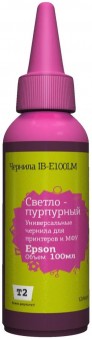 Чернила T2 IB-E100LM универсальные для принтеров Epson, цвет светло-пурпурный (100мл.)