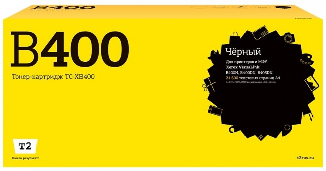 Лазерный картридж T2 TC-XB400 для принтеров Xerox VersaLink B400N/ B400DN/ B405DN (24600 стр.) черный, с чипом 106R03585