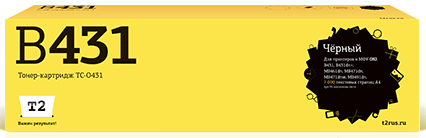 Тонер-картридж T2 TC-O431 для принтеров OKI B431/ MB461/ MB471/ MB491 (7000 стр.) черный