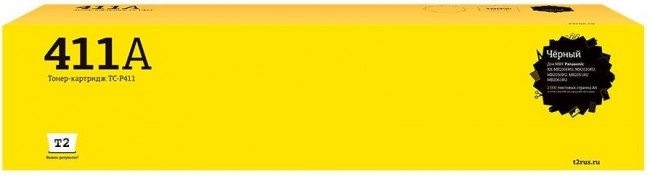Тонер-картридж T2 TC-P411 для принтеров Panasonic KX-MB1900RU/ 2000RU/ 2051RU (2000 стр.) черный Тонер-картридж T2 TC-P411 для принтеров Panasonic KX-MB1900RU/ 2000RU/ 2051RU (2000 стр.) черный