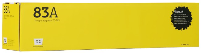 Тонер-картридж T2 TC-P83 для принтеров Panasonic KX-FL511RU/ 541RU/ 543RU/ FLM653RU (2500 стр.) черный