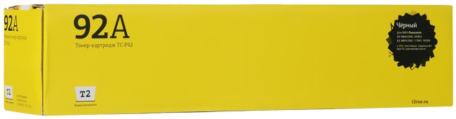 Тонер-картридж T2 TC-P92 для принтеров Panasonic KX-MB263RU/ 283RU/ 763RU/ 773RU/ 783RU (2000 стр.) черный Тонер-картридж T2 TC-P92 для принтеров Panasonic KX-MB263RU/ 283RU/ 763RU/ 773RU/ 783RU (2000 стр.) черный