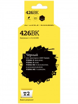 Струйный картридж T2 IC-CCLI-426BK для принтеров Canon PIXMA iP4840/ MG5140/ MG6140/ MG8140/ MX884, черный, с чипом Струйный картридж T2 IC-CCLI-426BK для принтеров Canon PIXMA iP4840/ MG5140/ MG6140/ MG8140/ MX884, черный, с чипом