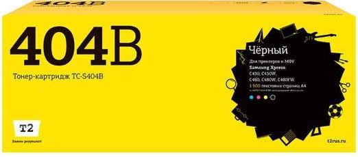 Лазерный картридж T2 TC-S404B для принтеров Samsung Xpress SL-C430/ C430W/ C480/ C480W/ C480FW (1500 стр.) черный, с чипом Лазерный картридж T2 TC-S404B для принтеров Samsung Xpress SL-C430/ C430W/ C480/ C480W/ C480FW (1500 стр.) черный, с чипом