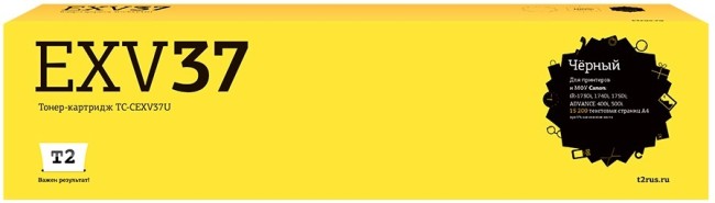 Тонер-картридж T2 TC-CEXV37U для принтеров Canon iR-1730i/ 1740i/ 1750i/ iR ADVANCE 400i/ 500i (15200 стр.) черный Тонер-картридж T2 TC-CEXV37U для принтеров Canon iR-1730i/ 1740i/ 1750i/ iR ADVANCE 400i/ 500i (15200 стр.) черный
