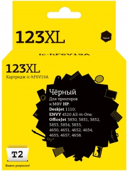 Струйный картридж T2 IC-HF6V19A №123XL для принтеров HP Deskjet 1110/ 2130/ 2131/ 2132/ 2133/ 2134/ 2620/ 2630/ 2632 черный Струйный картридж T2 IC-HF6V19A №123XL для принтеров HP Deskjet 1110/ 2130/ 2131/ 2132/ 2133/ 2134/ 2620/ 2630/ 2632 черный