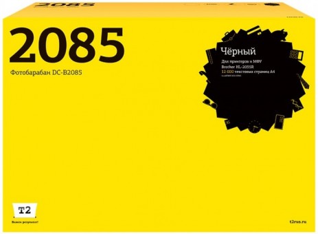 Фотобарабан T2 DC-B2085 для принтеров Brother HL-2035R (12000 стр.) черный