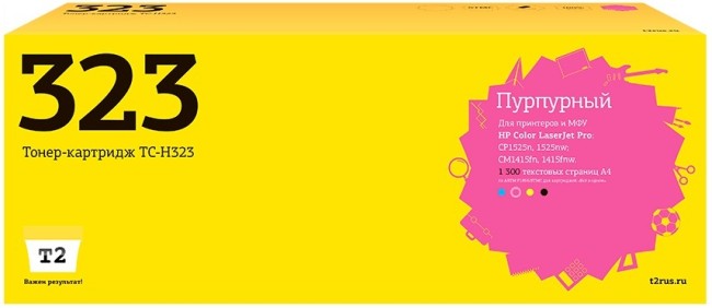 Лазерный картридж T2 TC-H323 для принтеров HP Color LaserJet Pro CP1525n/ CM1415fn (1300 стр.) пурпурный, с чипом