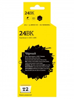 Струйный картридж T2 IC-CBCI-24BK для принтеров Canon S100/ 300/ i250/ BJC-2100/ 4200/ 5500/ PIXMA iP1500/ 2000 черный