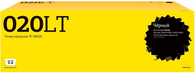 Тонер-картридж T2 TC-SH020 для принтеров Sharp AR-5516/ 5516D/ 5516N/ 5520D/ 5520N (16000 стр.) черный Тонер-картридж T2 TC-SH020 для принтеров Sharp AR-5516/ 5516D/ 5516N/ 5520D/ 5520N (16000 стр.) черный