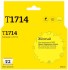Струйный картридж T2 IC-ET1714 для принтеров Epson Expression Home XP-103/ 203/ 207/ 303/ 306/ 313/ 33/ 406 желтый, с чипом