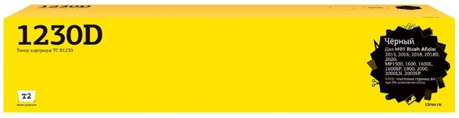 Тонер-картридж T2 TC-R1230 для принтеров Ricoh Aficio 2015/ 2016/ 2018/ 2020/ MP1500/ 1600/ 2000 (9000 стр.) черный